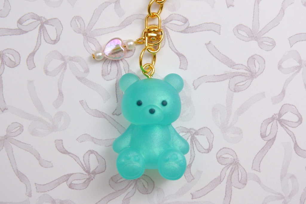 くまさんキーホルダーA(緑)