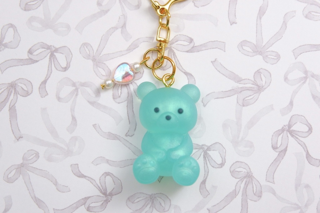 くまさんキーホルダーB(緑)