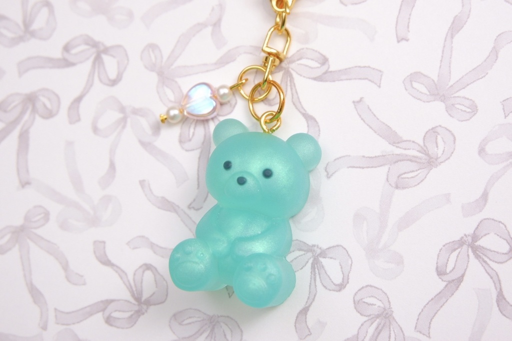 くまさんキーホルダーB(緑)