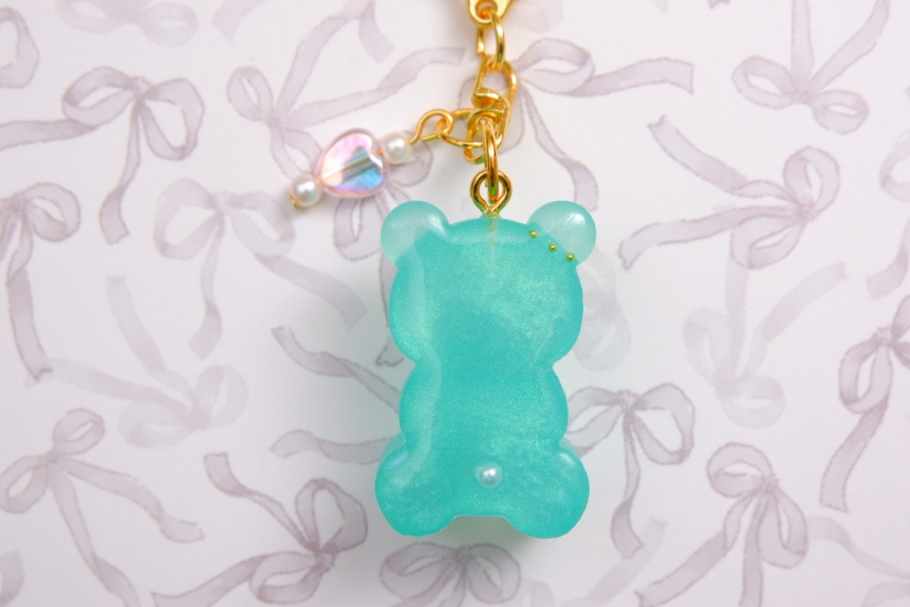 くまさんキーホルダーB(緑)