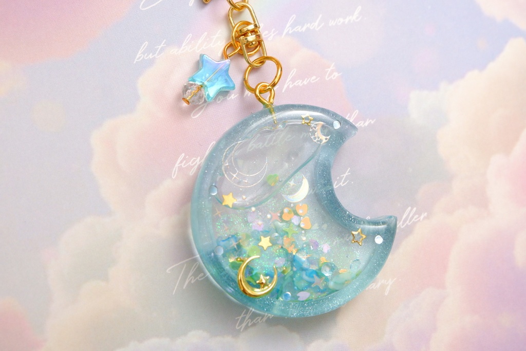 春の三日月(水色)