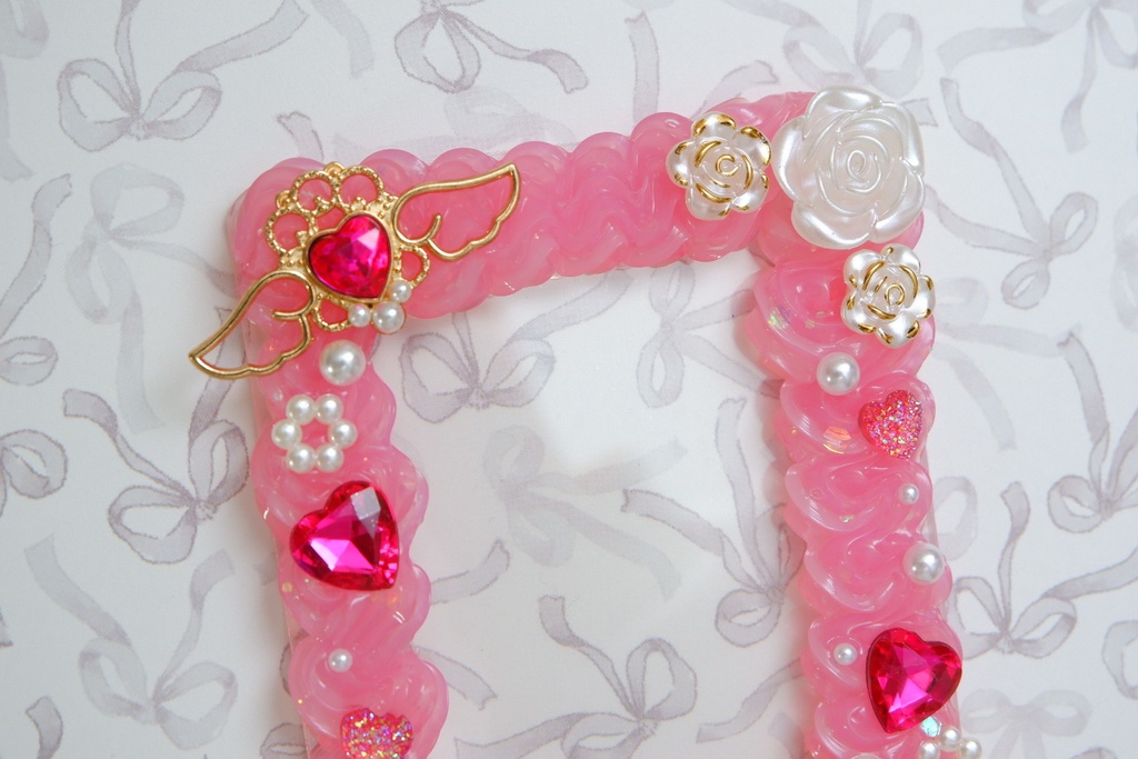 トレカケース(濃いピンクA)狼桜ぽんさやトレカカード付き!