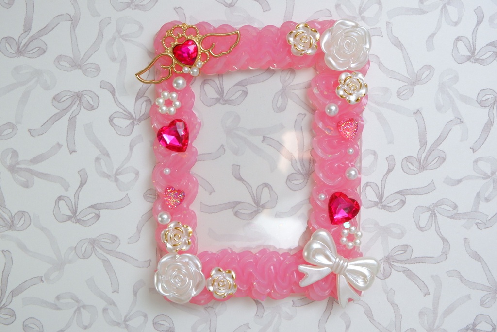 トレカケース（濃いピンクA）狼桜ぽんさやトレカカード付き！