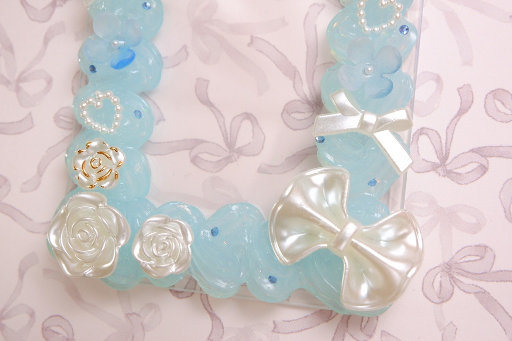 トレカケース(水色)狼桜ぽんさやトレカカード付き!