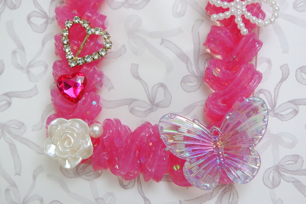 トレカケース(濃いピンクB)狼桜ぽんさやトレカカード付き!