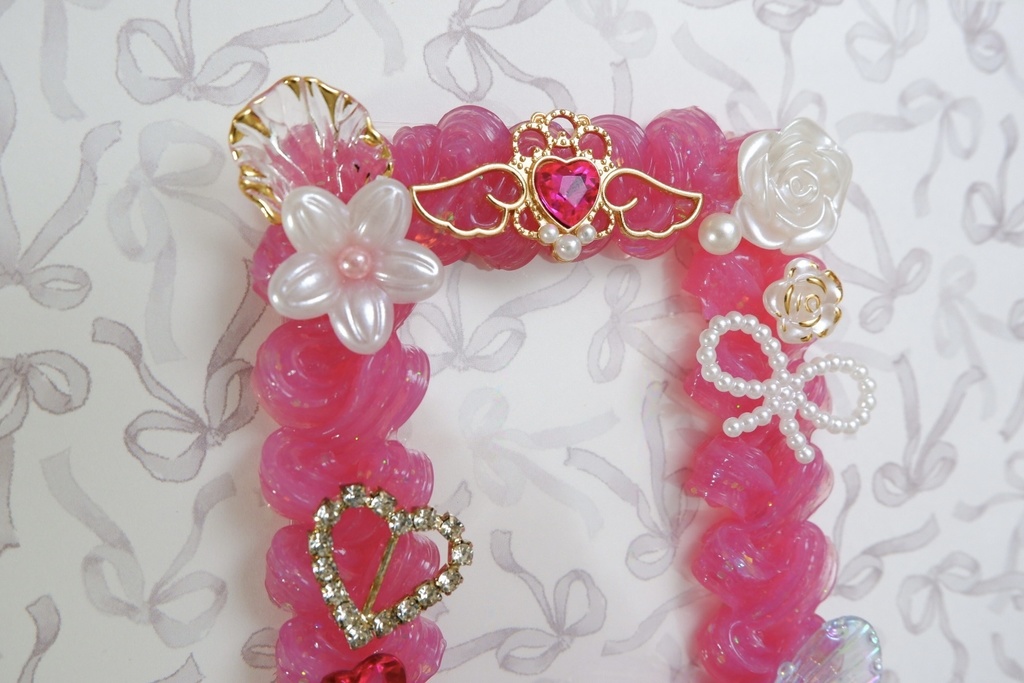 トレカケース(濃いピンクB)狼桜ぽんさやトレカカード付き!