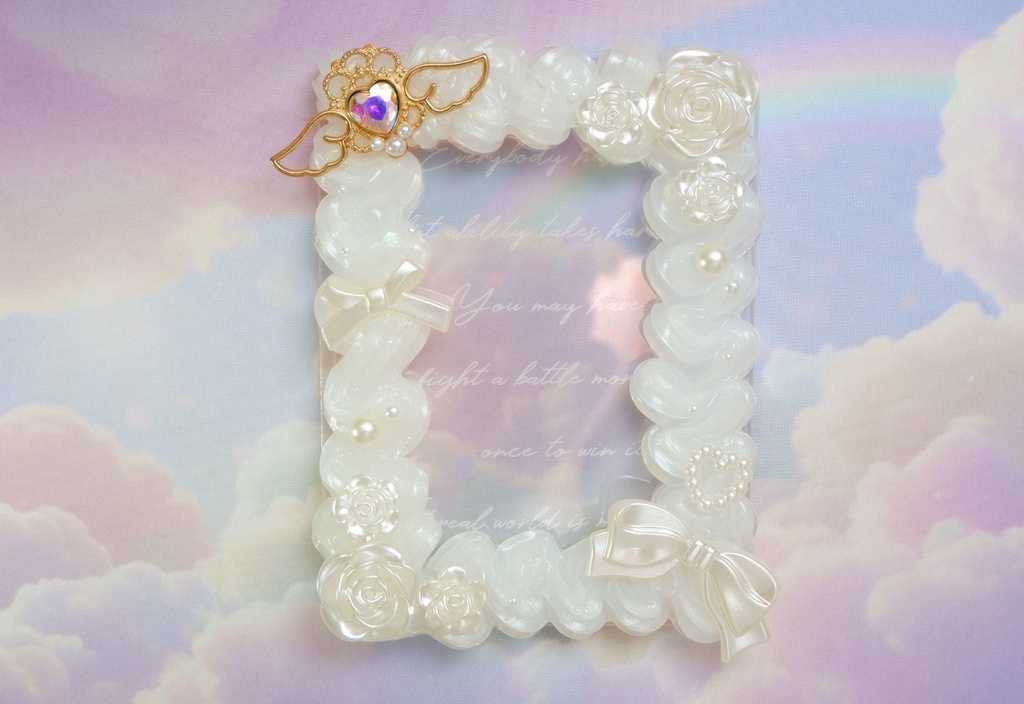 トレカケース（桃）狼桜ぽんさやトレカカード付き！