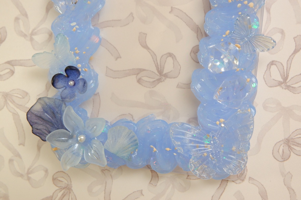 トレカケース(青)狼桜ぽんさやトレカカード付き!