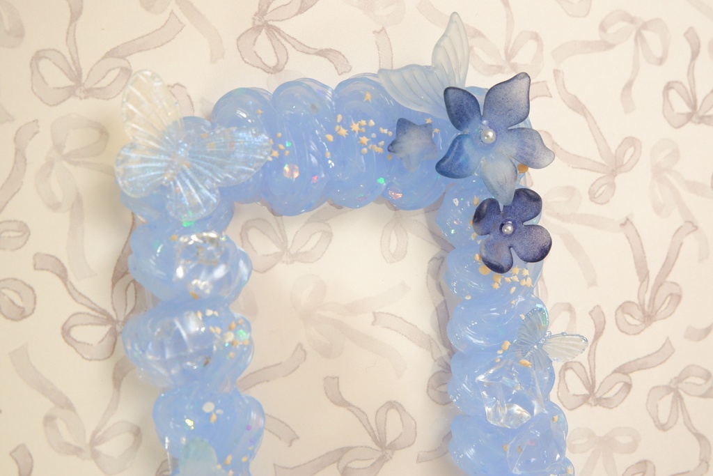 トレカケース(青)狼桜ぽんさやトレカカード付き!