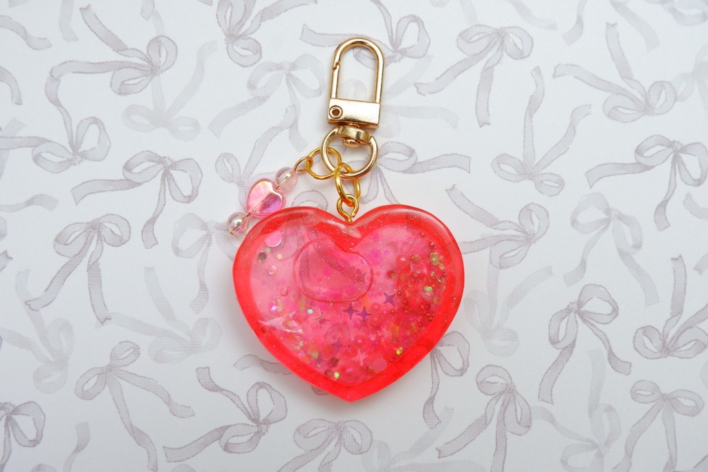 ワンピース風手作りレジンキーホルダー(ルフィ)