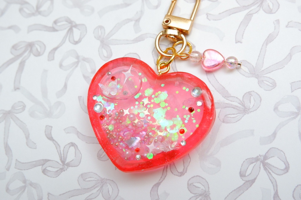 ワンピース風手作りレジンキーホルダー(ルフィ)