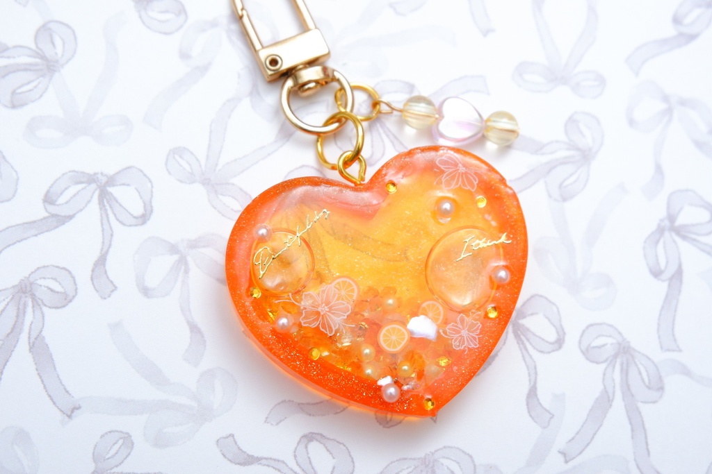 ワンピース風手作りレジンキーホルダー(ナミ)