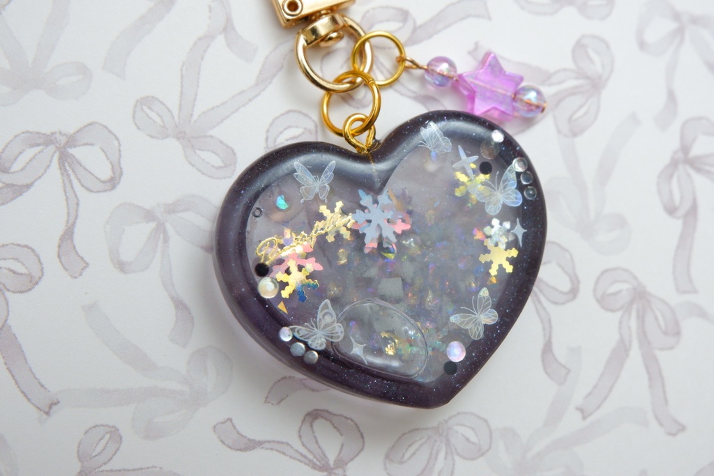 ワンピース風手作りレジンキーホルダー(ブルック)