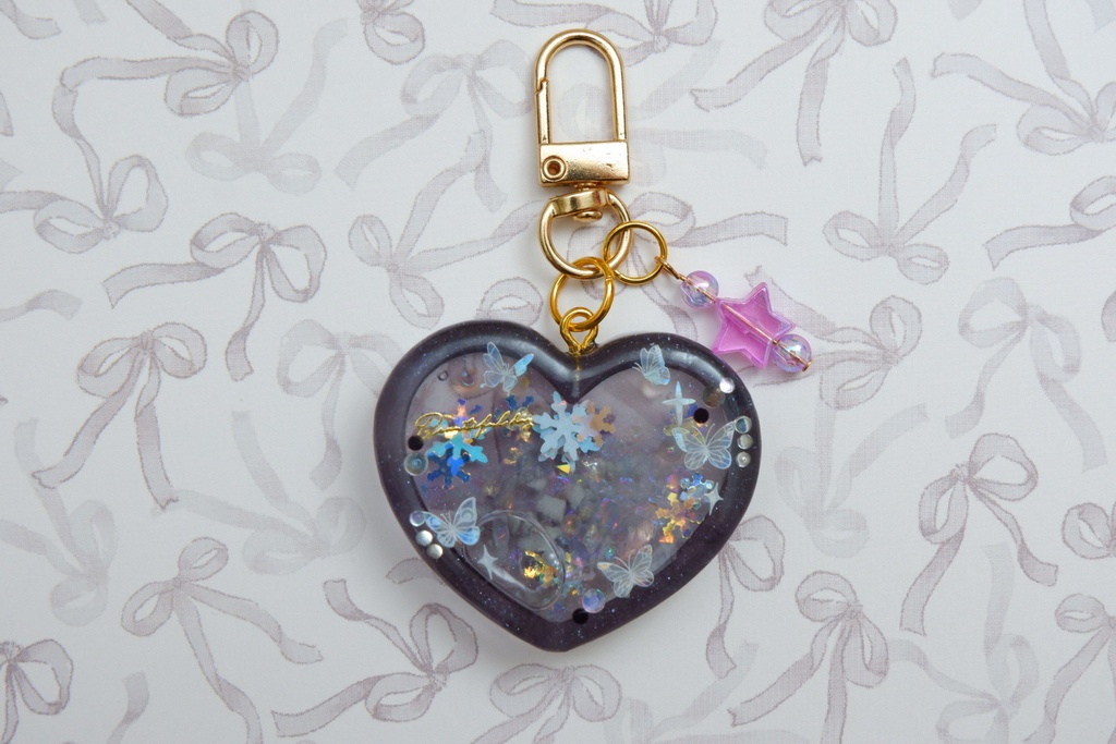 ワンピース風手作りレジンキーホルダー（ブルック）