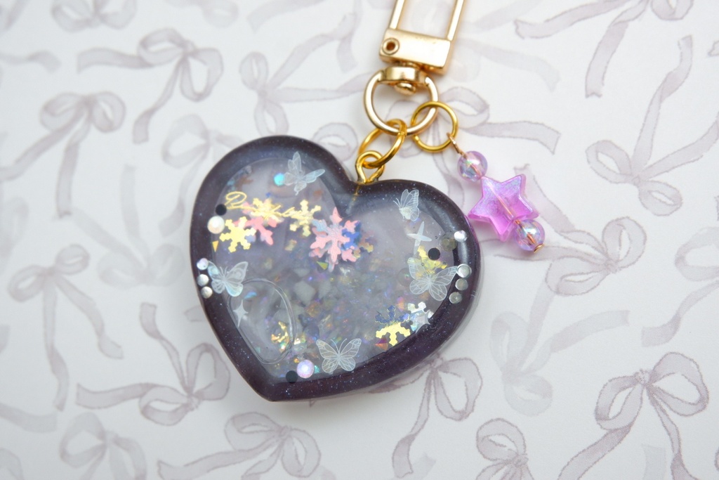 ワンピース風手作りレジンキーホルダー(ブルック)