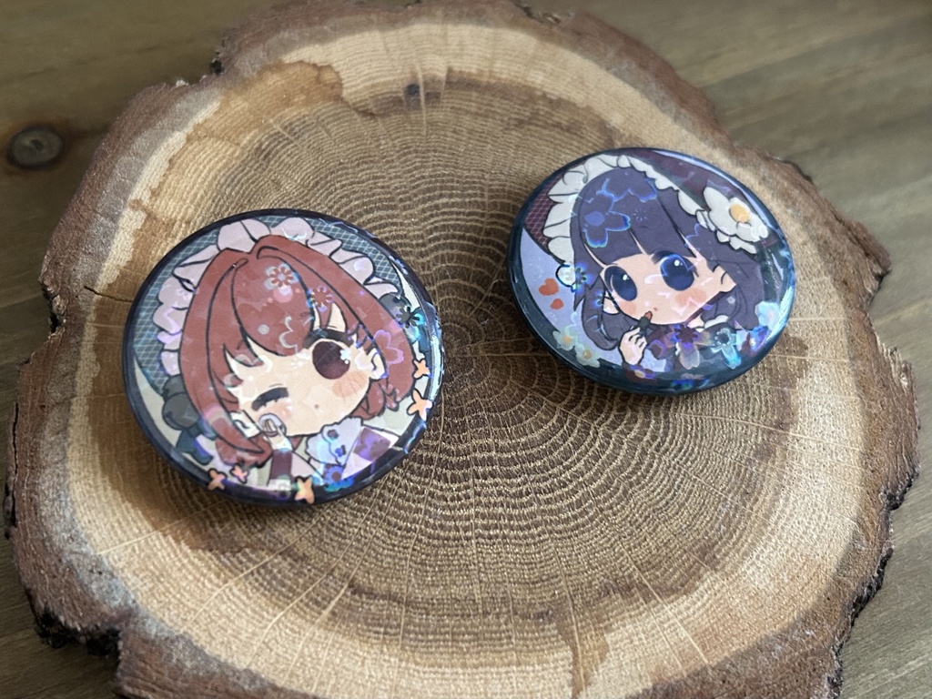 【缶バッジセット】おめかしあきゅすずちゃん【東方Project】