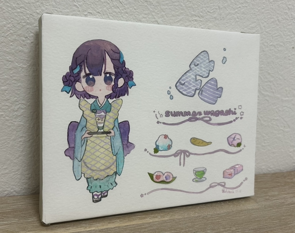 【パネル原画】summer wagashi
