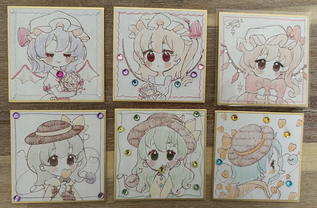 【豆色紙】こいしちゃん、レミフラちゃん【東方Project】