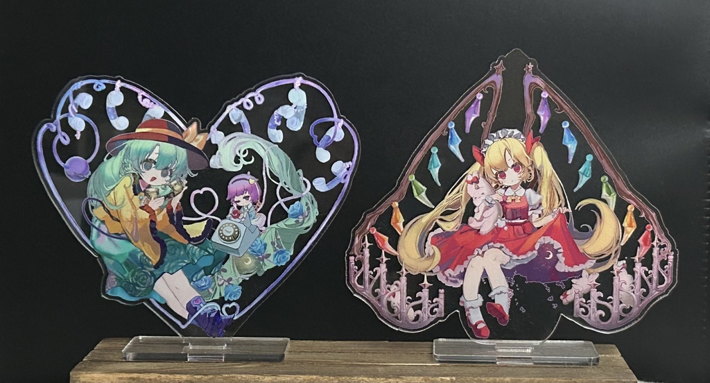 こいしとフラン ハートのアクスタ【東方Project】