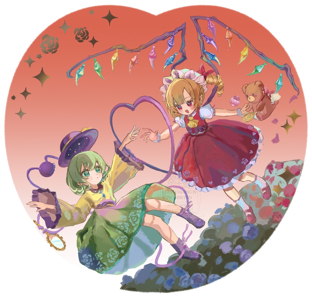 こいフラ薔薇園押花アクスタ【東方Project】