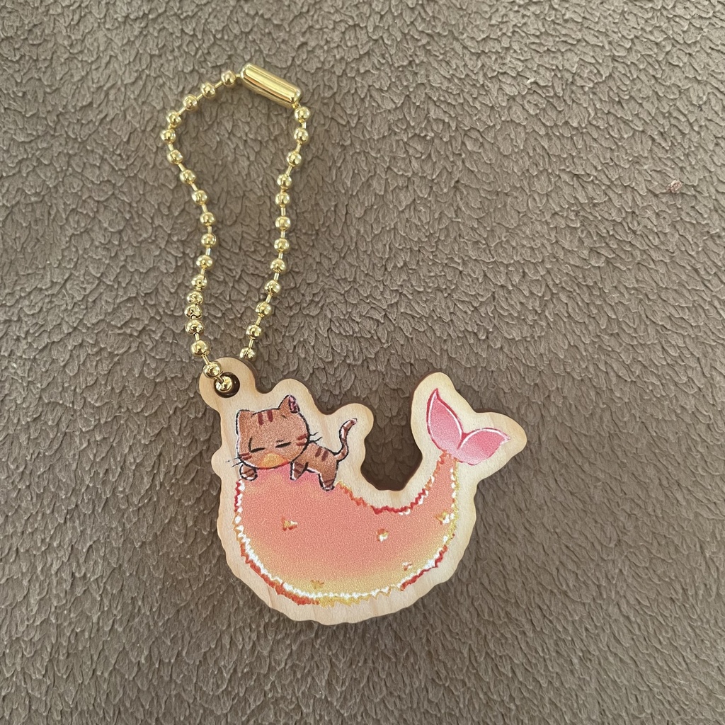 えびねこキーホルダー　三男