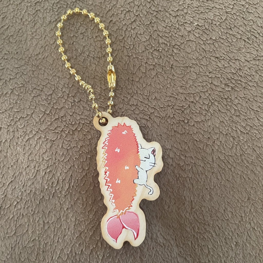 えびねこキーホルダー　末っ子