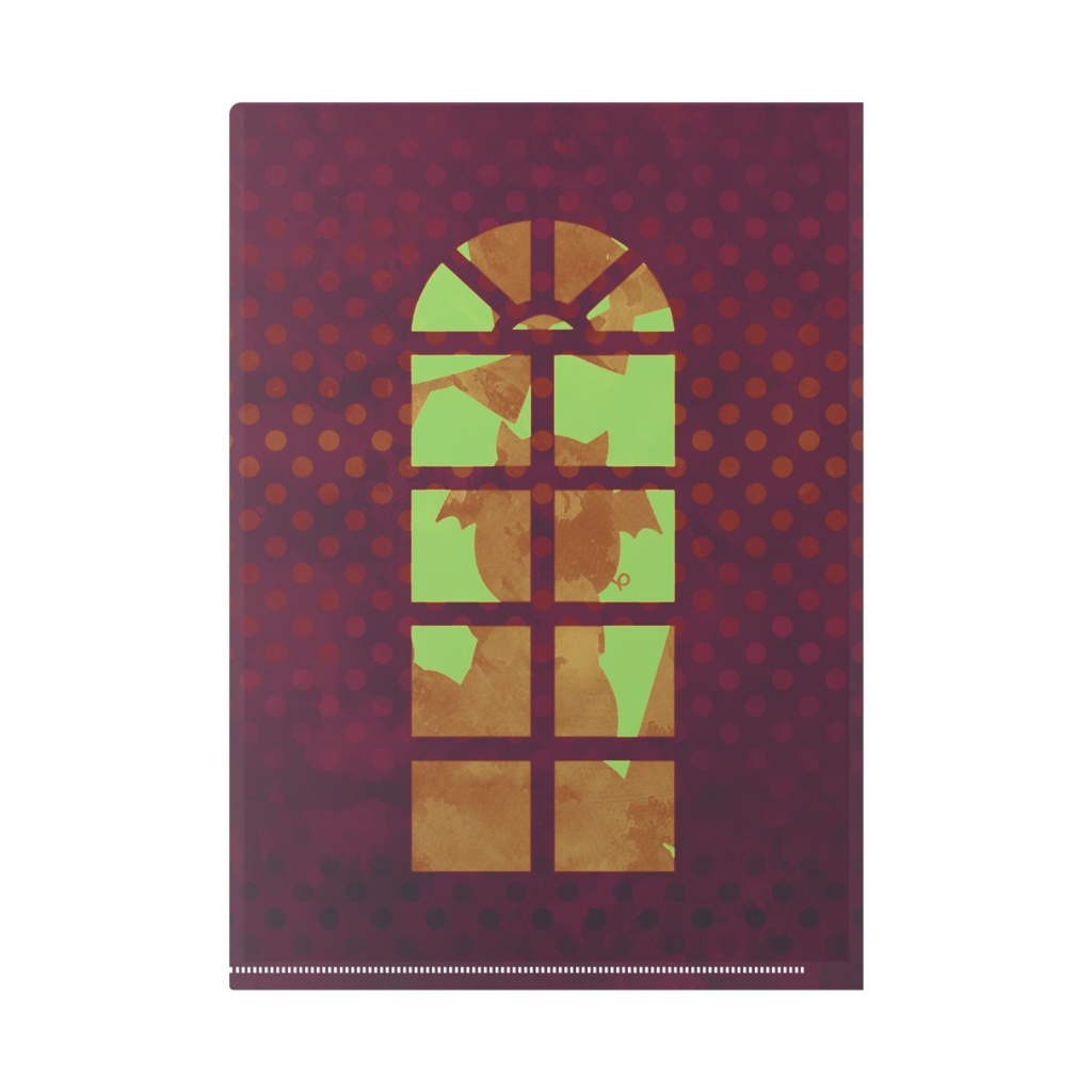 ハロウィンこぶたのクリアファイル