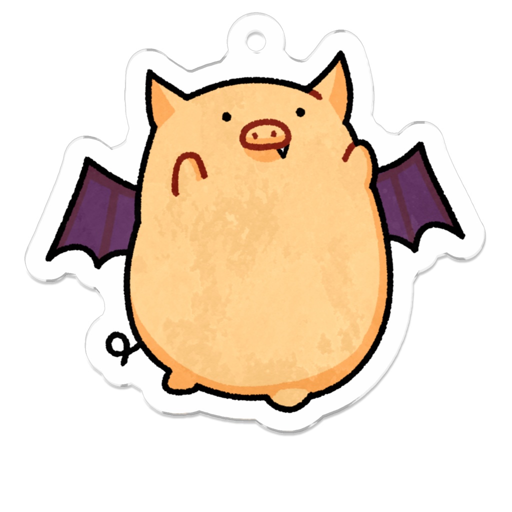 吸血こぶたのキーホルダー