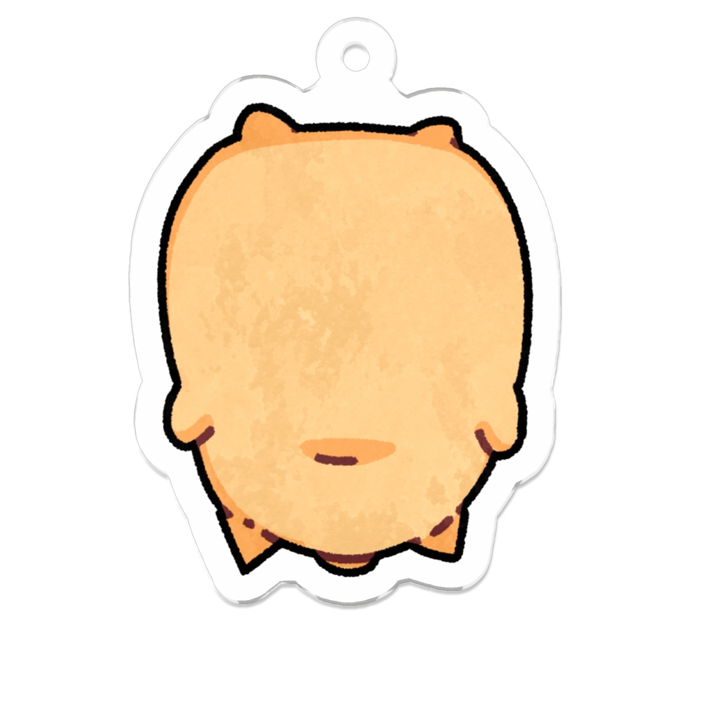 逆さまこぶたのキーホルダー