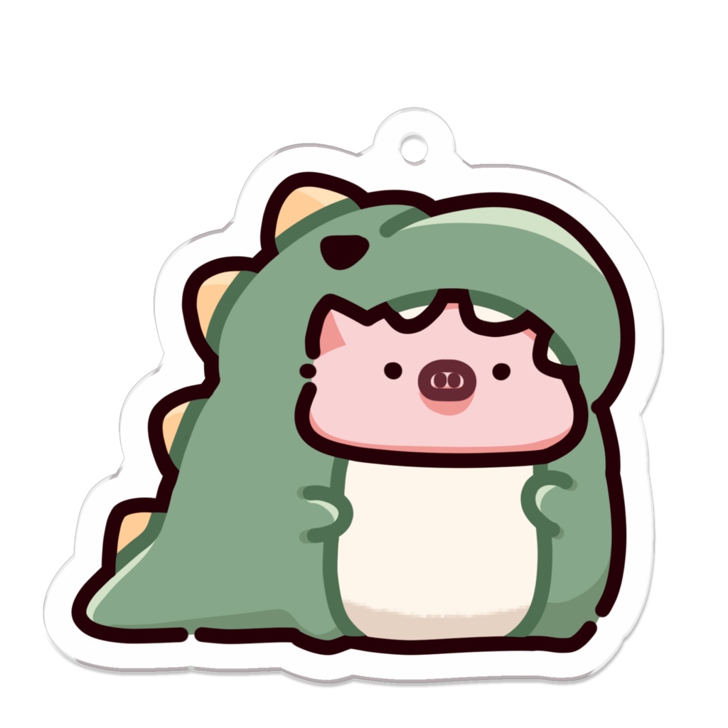 こぶたのアトリエ アクリルキーホルダー 怪獣こぶた1