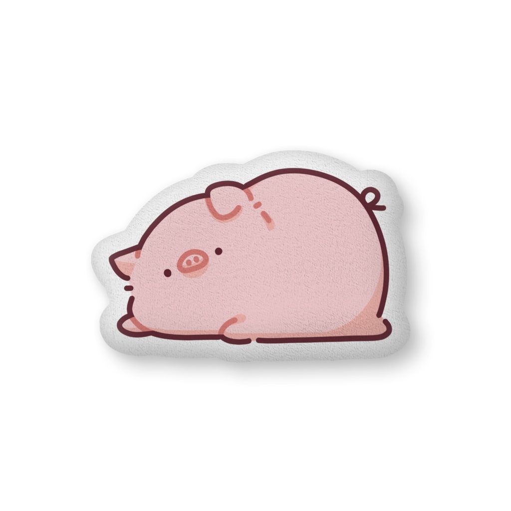 こぶたのアトリエ　ふかふかクッション　ねそべり