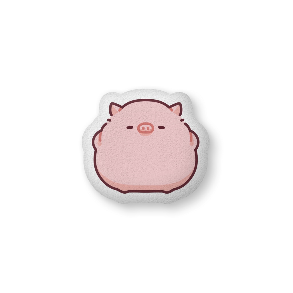 こぶたのアトリエ　ふかふかクッション　あおむけ
