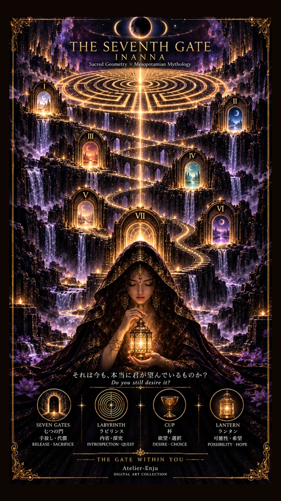 THE SEVENTH GATE — INANNA|イナンナ×ラビリンス×神話 スマホ壁紙
