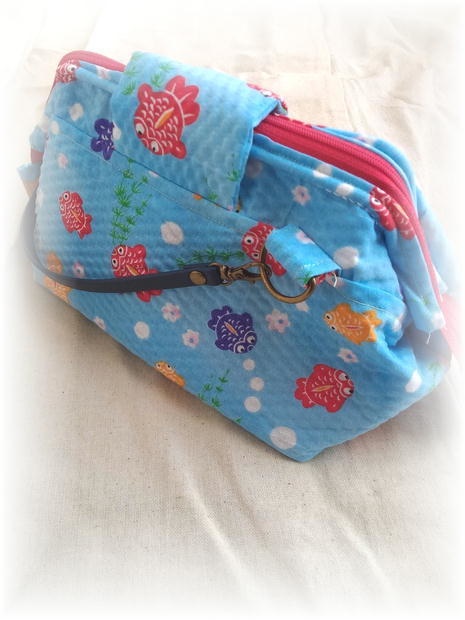 イベント即売会釣り銭管理ポーチ【ちりめん金魚】