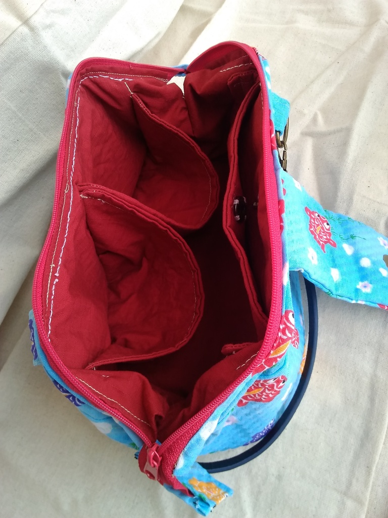 イベント即売会釣り銭管理ポーチ【ちりめん金魚】