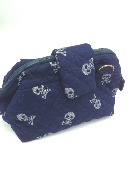 イベント即売会釣り銭管理ポーチ【ドクロ柄】わけあり品