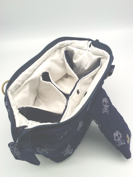 イベント即売会釣り銭管理ポーチ【ドクロ柄】わけあり品