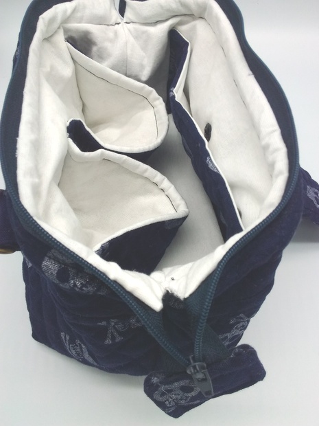 イベント即売会釣り銭管理ポーチ【ドクロ柄】わけあり品