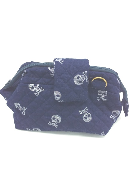 イベント即売会釣り銭管理ポーチ【ドクロ柄】わけあり品