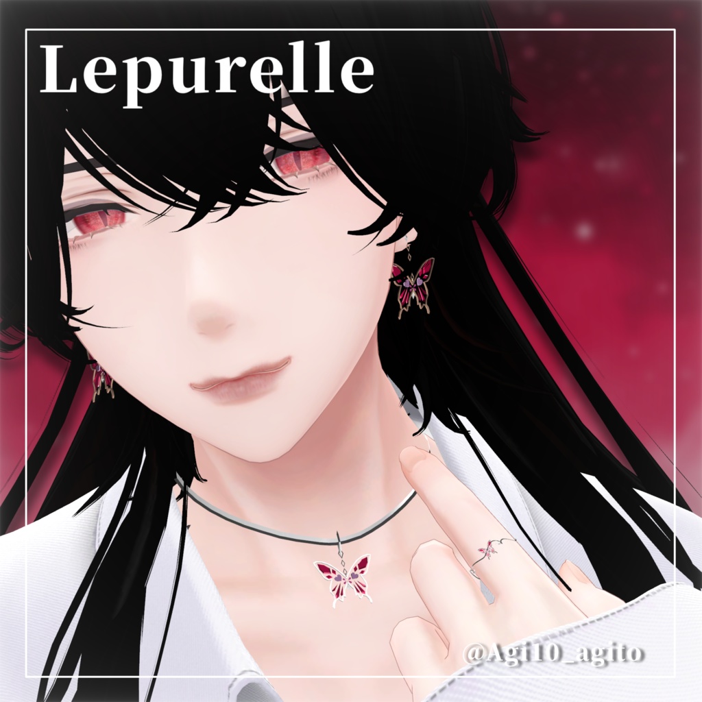 【Lepurelle】VRC想定 アクセサリー ピアス ネックレス ブレスレット