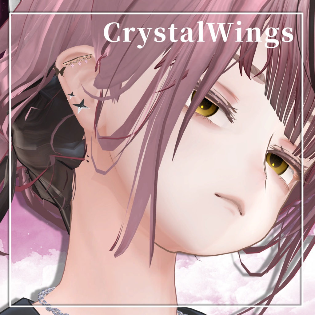 【CrystalWings】11アバター位置調整済 VRCアクセサリー