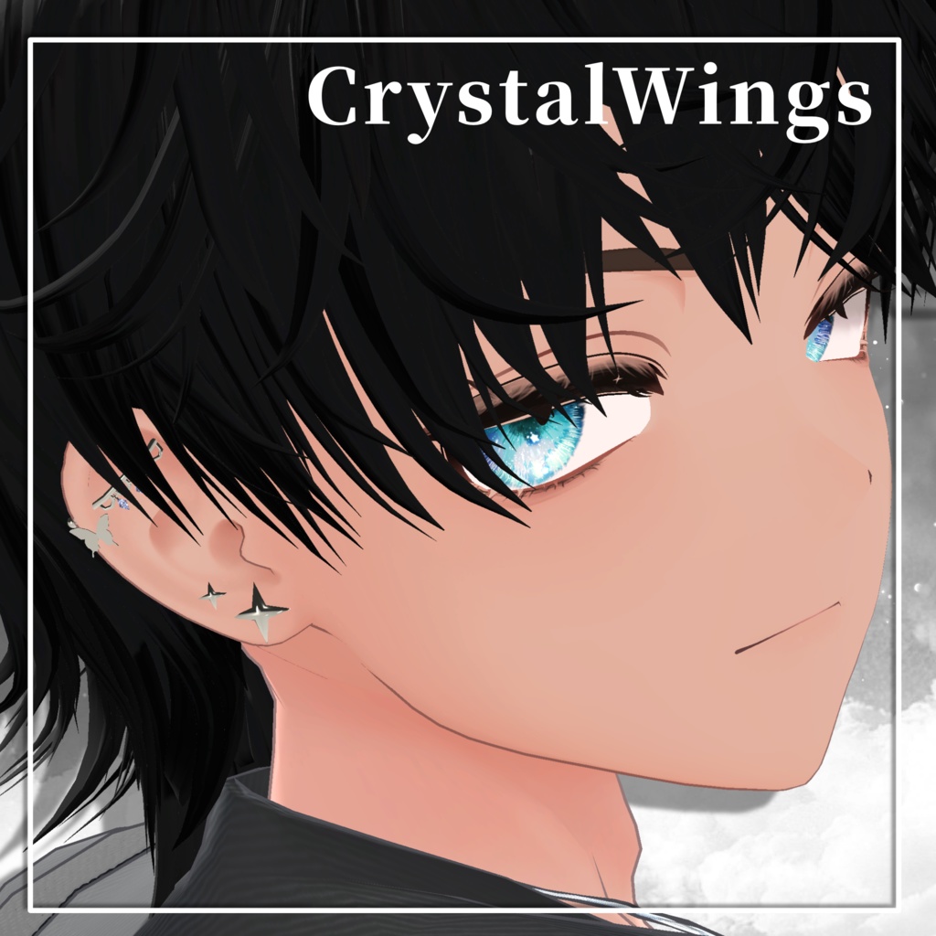 【CrystalWings】11アバター位置調整済 VRCアクセサリー