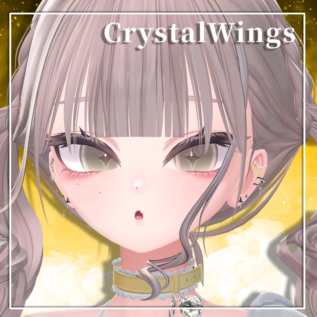 【CrystalWings】11アバター位置調整済 VRCアクセサリー