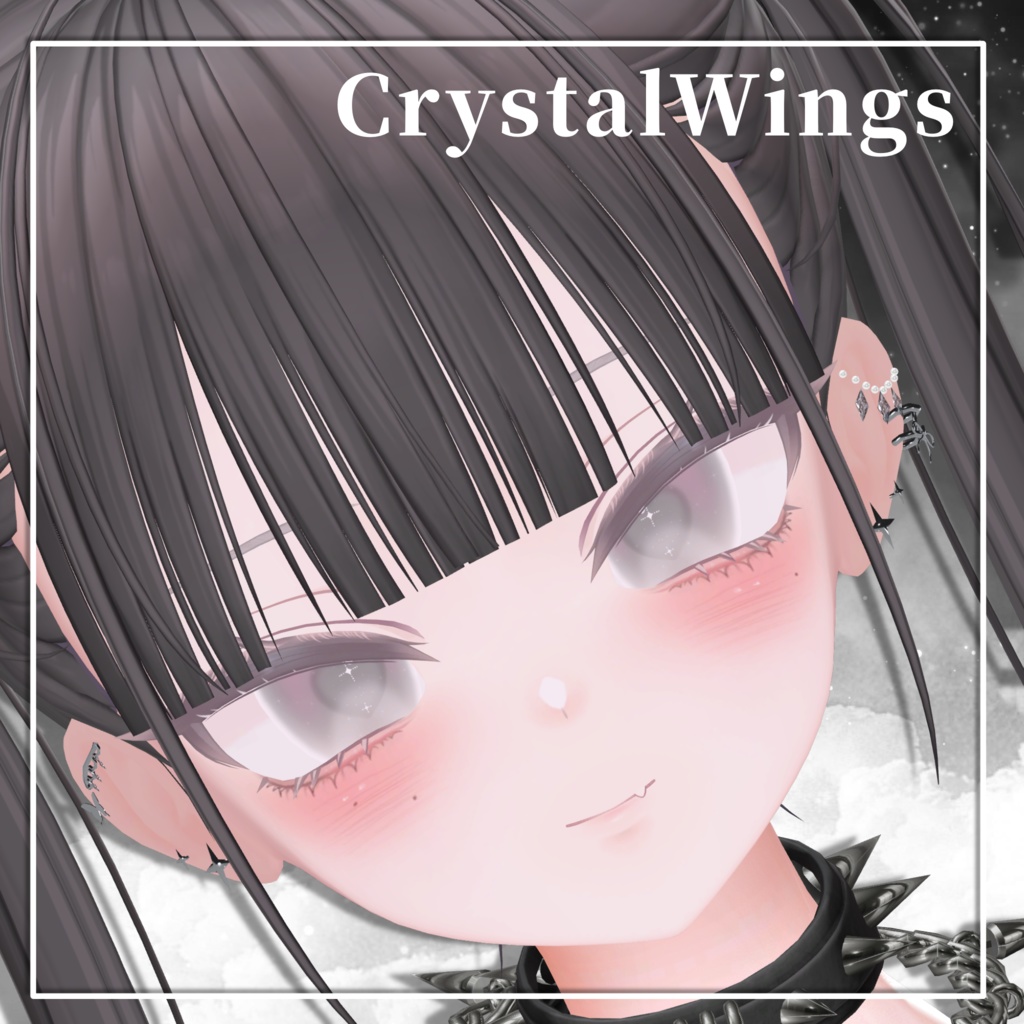 【CrystalWings】11アバター位置調整済 VRCアクセサリー