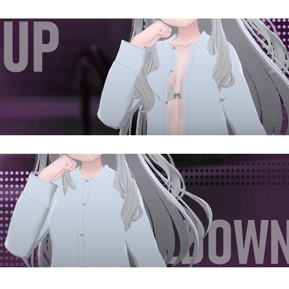 💕大人の時間に…セクシーワイシャツ for VRChat 💕