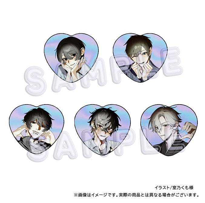 【4th Anniversary】ハート型缶バッジ