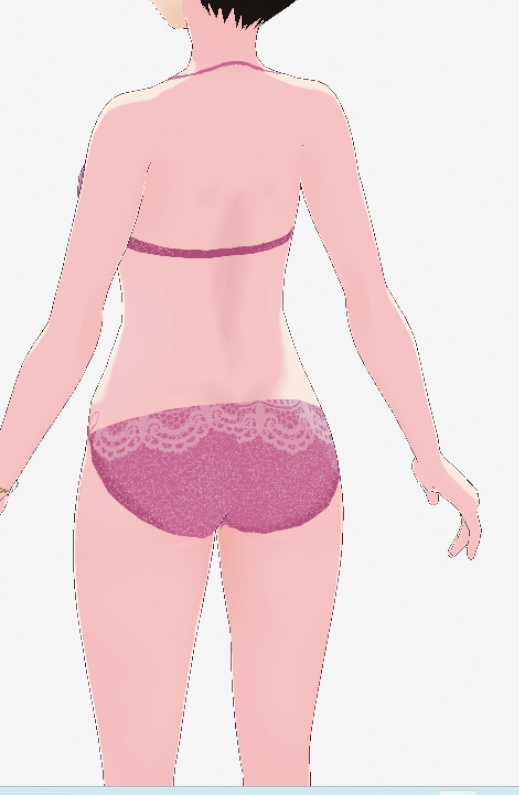 【VRoid】肌+顔6カラーセット水着付き