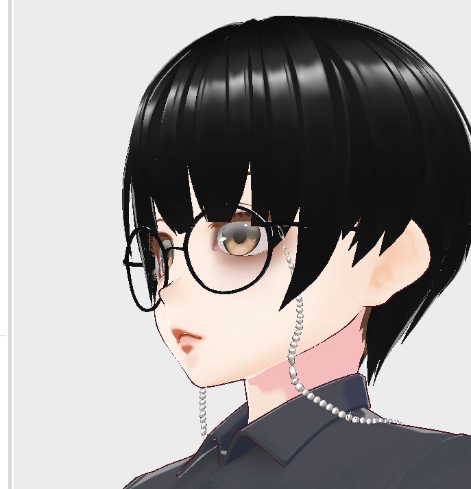 【VRoid】眼鏡チェーン テクスチャー 7種類