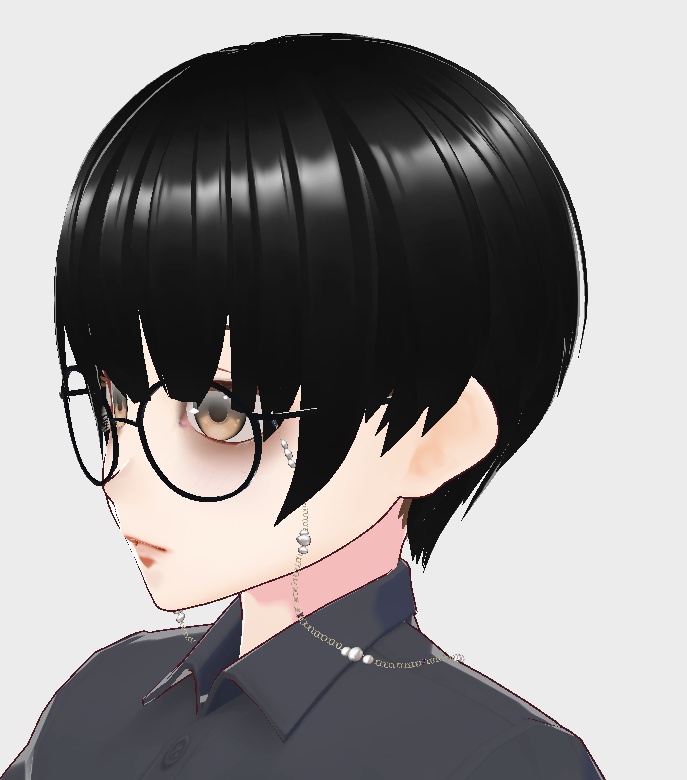 【VRoid】眼鏡チェーン テクスチャー 7種類