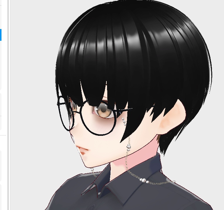 【VRoid】眼鏡チェーン テクスチャー 7種類